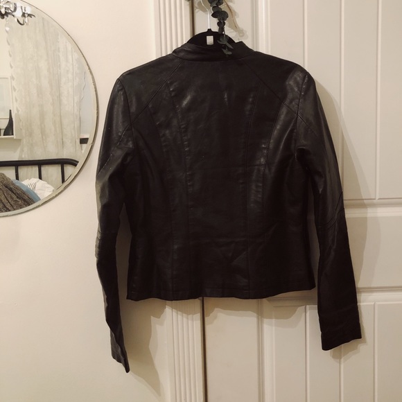 •Seductions leather biker style Jacket• - Picture 3 of 4